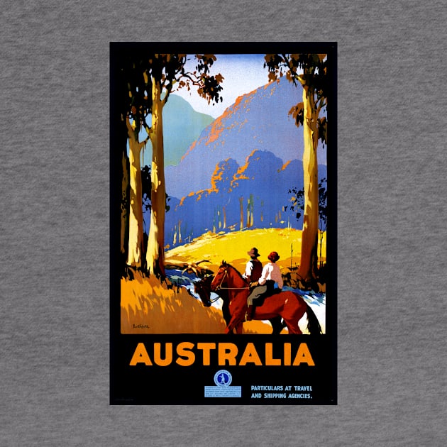 Vintage Travel Poster Australia by vintagetreasure